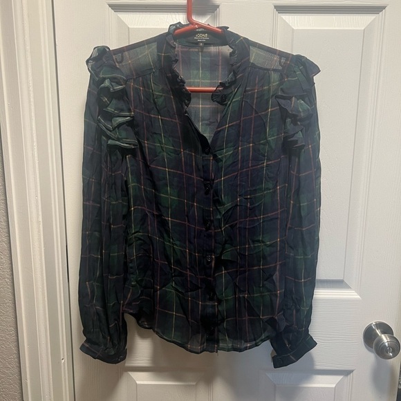 ICONS Objects of Devotion | Secretary Blouse Classic Tartan REVOLVE‎ Sz S - Picture 3 of 10